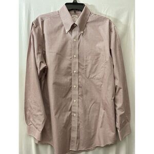 Brooks Brothers 346 Men's Shirt Button Down‎ Long Sleeve 16 4/5